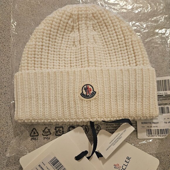 Moncler hat Accessories - Moncler Berretto Tricot 100% Virginia Wool Beanie Hat
